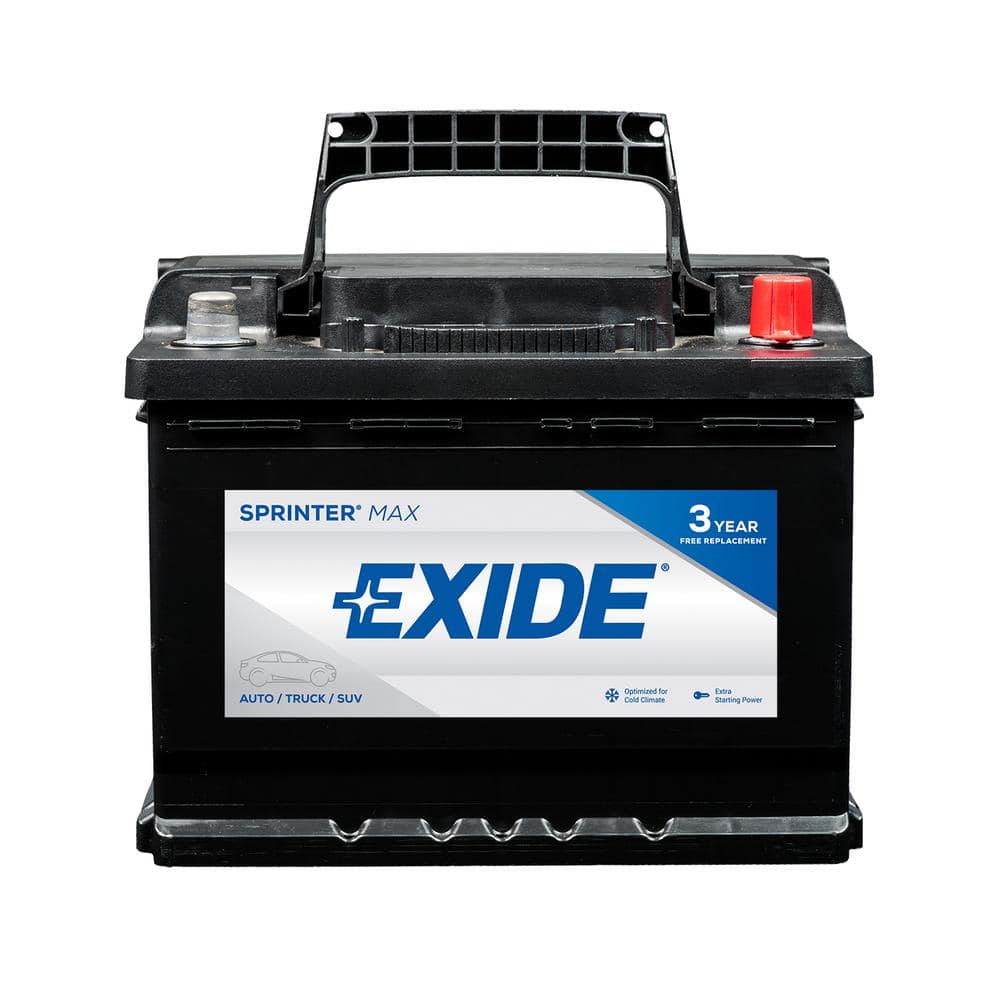 Exide SPRINTER MAX 12 volts Lead Acid 6-Cell H5/L2/47 Group Size 650 Cold  Cranking Amps (BCI) Auto Battery SX-H5/L2/47 - The Home Depot