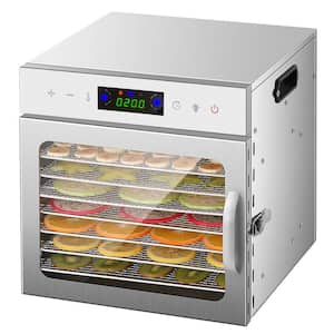8-Tray Stainless Steel Trays Food Dehydrators, Dehydrator Machine with Digital Timer and Temperature Control