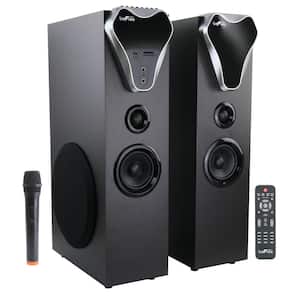 2.1 Channel Tower Speakers in Black