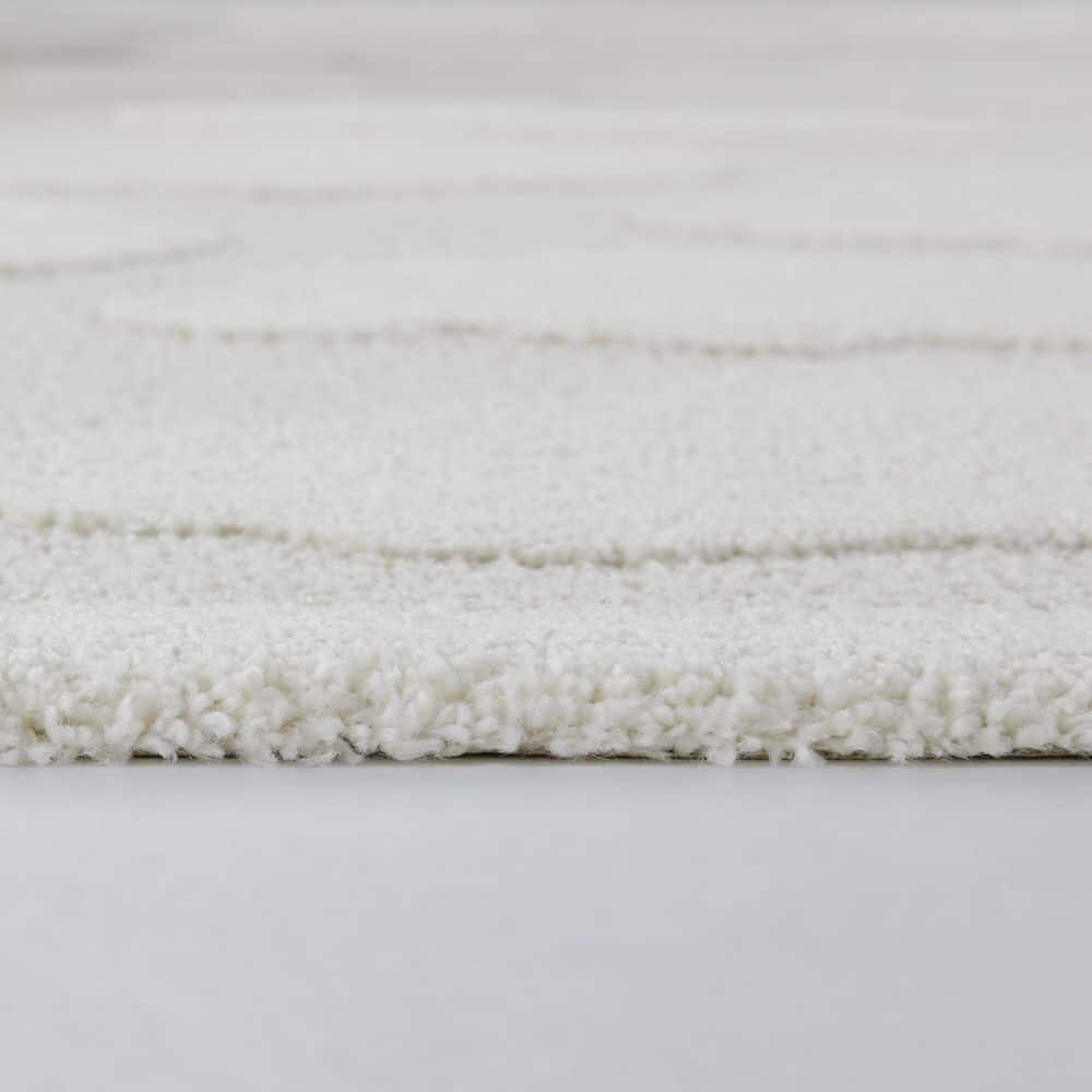 Cumulus Cloud Kids Area Rug 5'3" x 7' in Cream