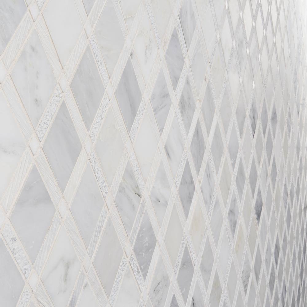 Grand White Carrara Marble Mosaic Wall & Floor Tile