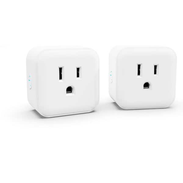 15 Amp 125 Volt Grounding Z-Wave Mini Plug-In Outlet Smart Plug Wireless Control White 1-Pack MP21Z