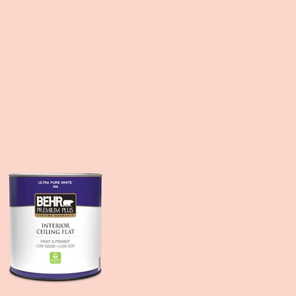 BEHR PREMIUM PLUS 1 qt. #P180-1 Deco Shell Ceiling Flat Interior Paint