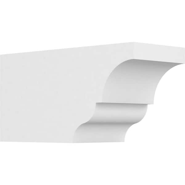 Ekena Millwork 5 in. x 6 in. x 12 in. Asheboro PVC Rafter Tail Brace