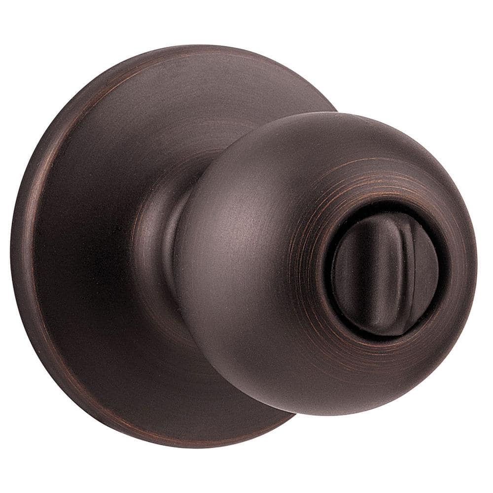 Kwikset Polo Venetian Bronze Bed/Bath Door Knob with Lock