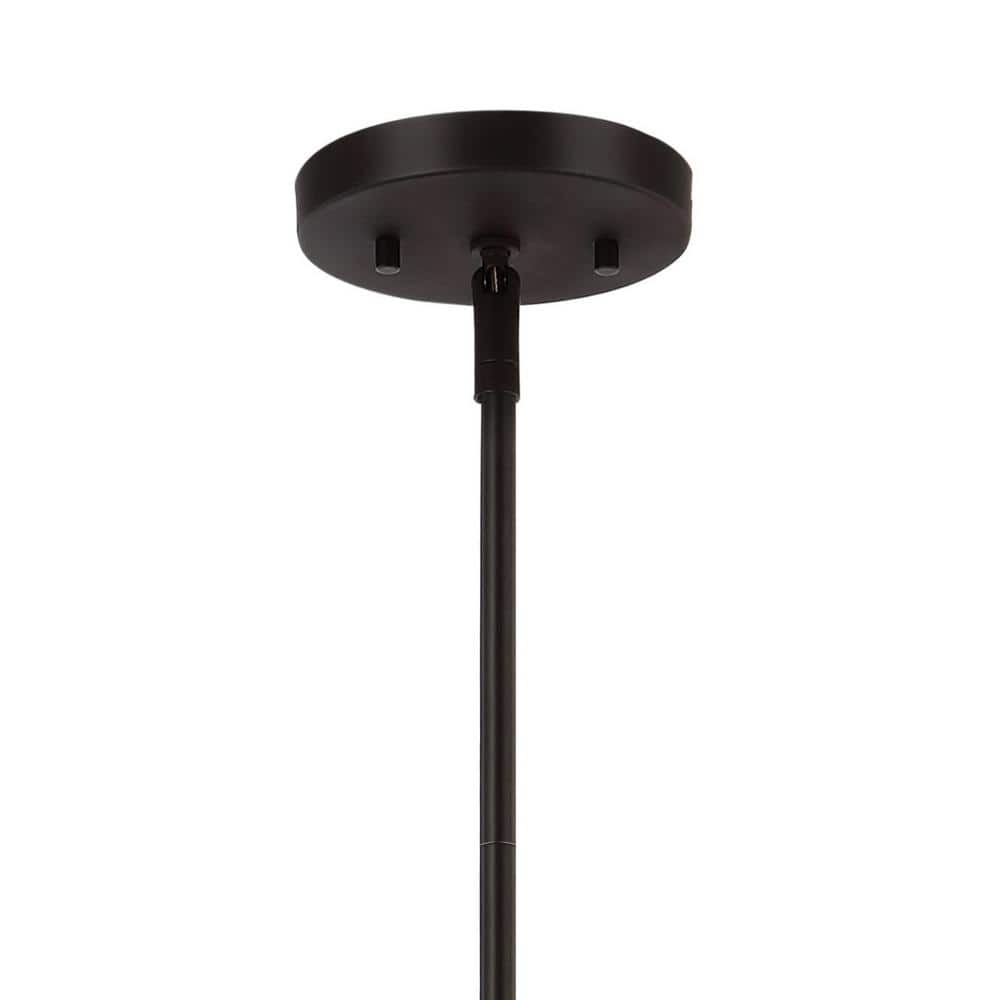 Avery 37.5" Oil-Rubbed Bronze 3-Light Industrial Rustic LED Linear Pendant