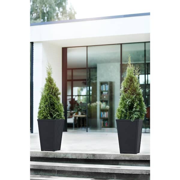 Keter Tesoro 14 in. L x 14 in. W x 22 in. H 51 qts. Black
