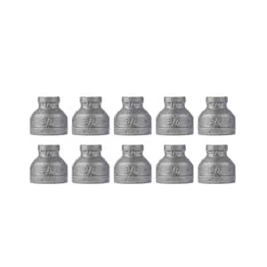 3/4 in. x 1/4 in. Black Iron Reducing Coupling (10-Pack)