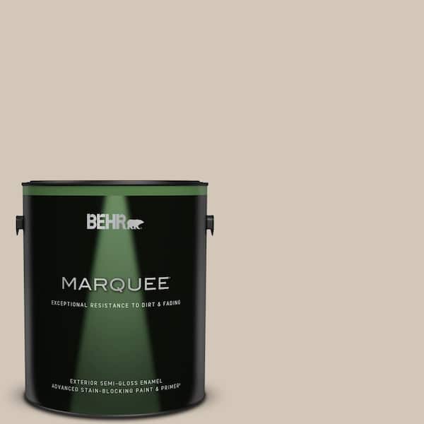 BEHR MARQUEE 1 gal. #MQ2-50 Gravelstone Semi-Gloss Enamel Exterior Paint & Primer