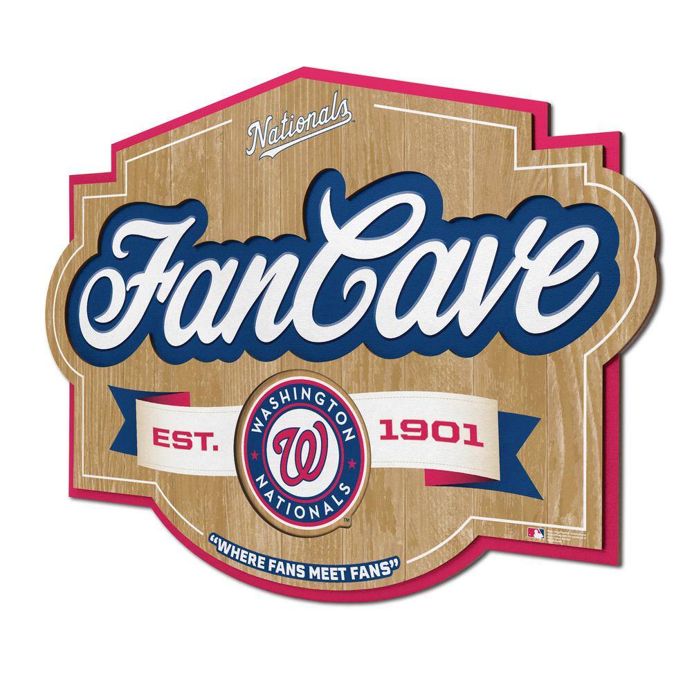 YouTheFan MLB Washington Nationals Fan Cave Decorative Sign, Team Colors -  1903370