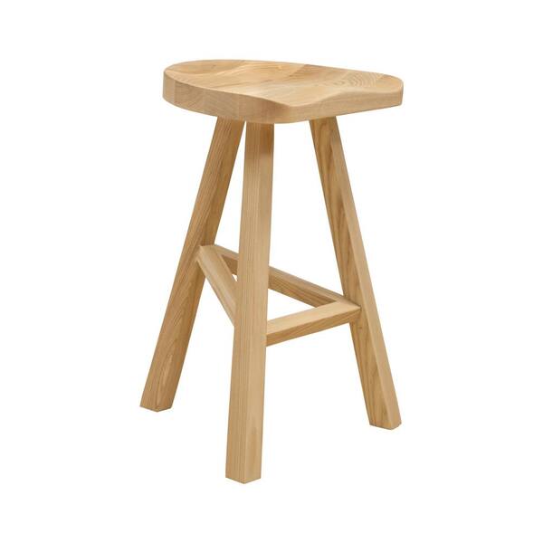 Mod Made 26 in. Hemi Natural Wood Modern Counter Stool