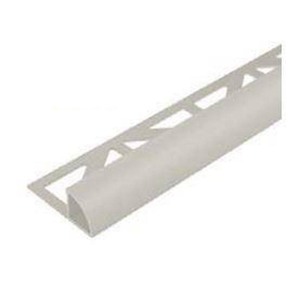 DURONDELL 0.375 in. D x 98.5 in. W x 98.4 in. L Round Edge Aluminum Pwdr Ctd Gray White Molding and Transition Trim price history on PriceWatchPro