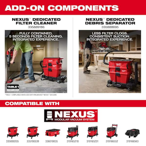 Milwaukee NEXUS Dedicated Filter Cleaner 0991-20 - The Home Depot