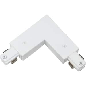 White "L" Connector (90) for 120-Volt 2-Circuit/1-Neutral Track Systems