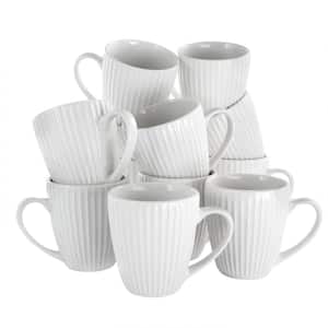 8 oz. Elle White Porcelain Mug (Set of 12)