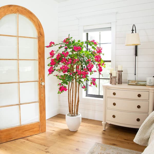 Nearly Natural 5ft. Artificial Deluxe Bougainvillea Tree T5051