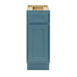 12 in. W x 21 in. D x 32.5 in. H 1-Drawer Bath Vanity Cabinet Only in Sea Green