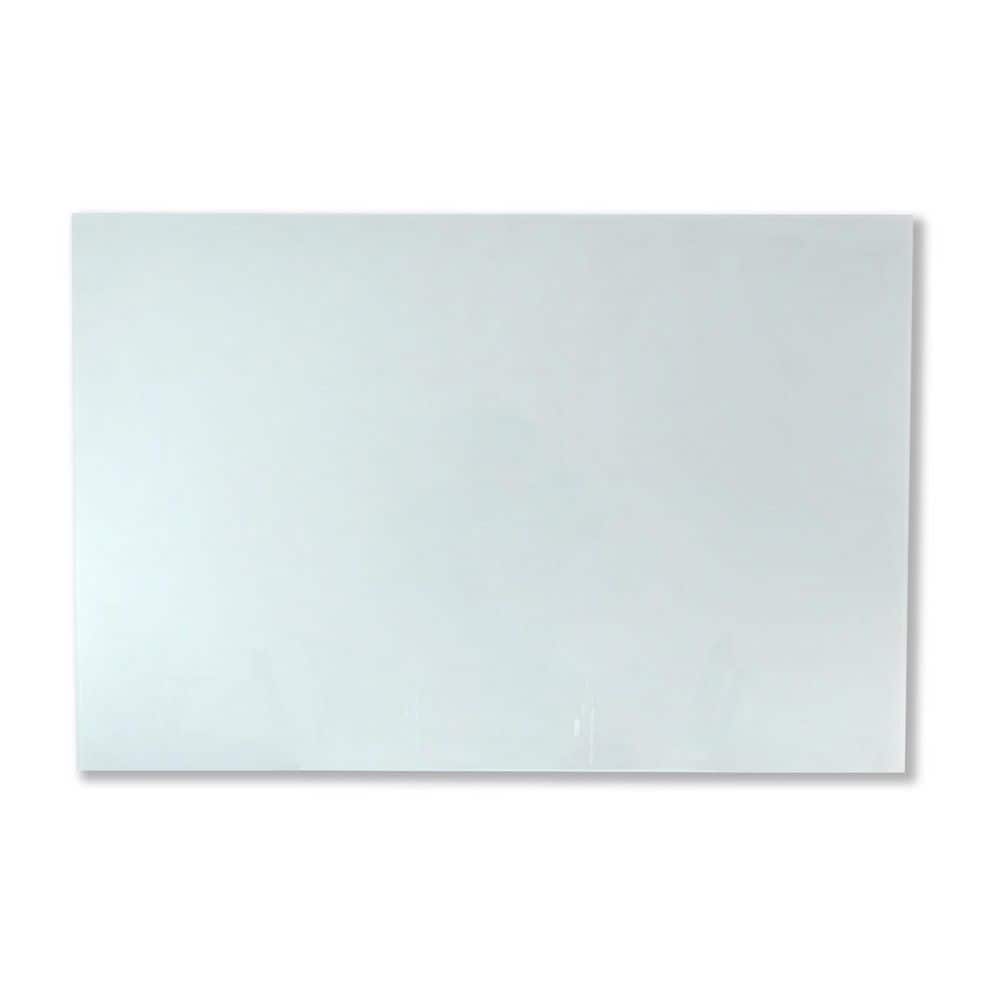 72" x 48" White Tempered Glass Magnetic Wall-Mounted Whiteboard