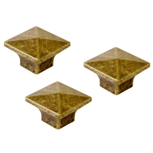 Design House Crown 1-2/5 in. Antique Brass Cabinet Knob Value Pack (40-Pack)