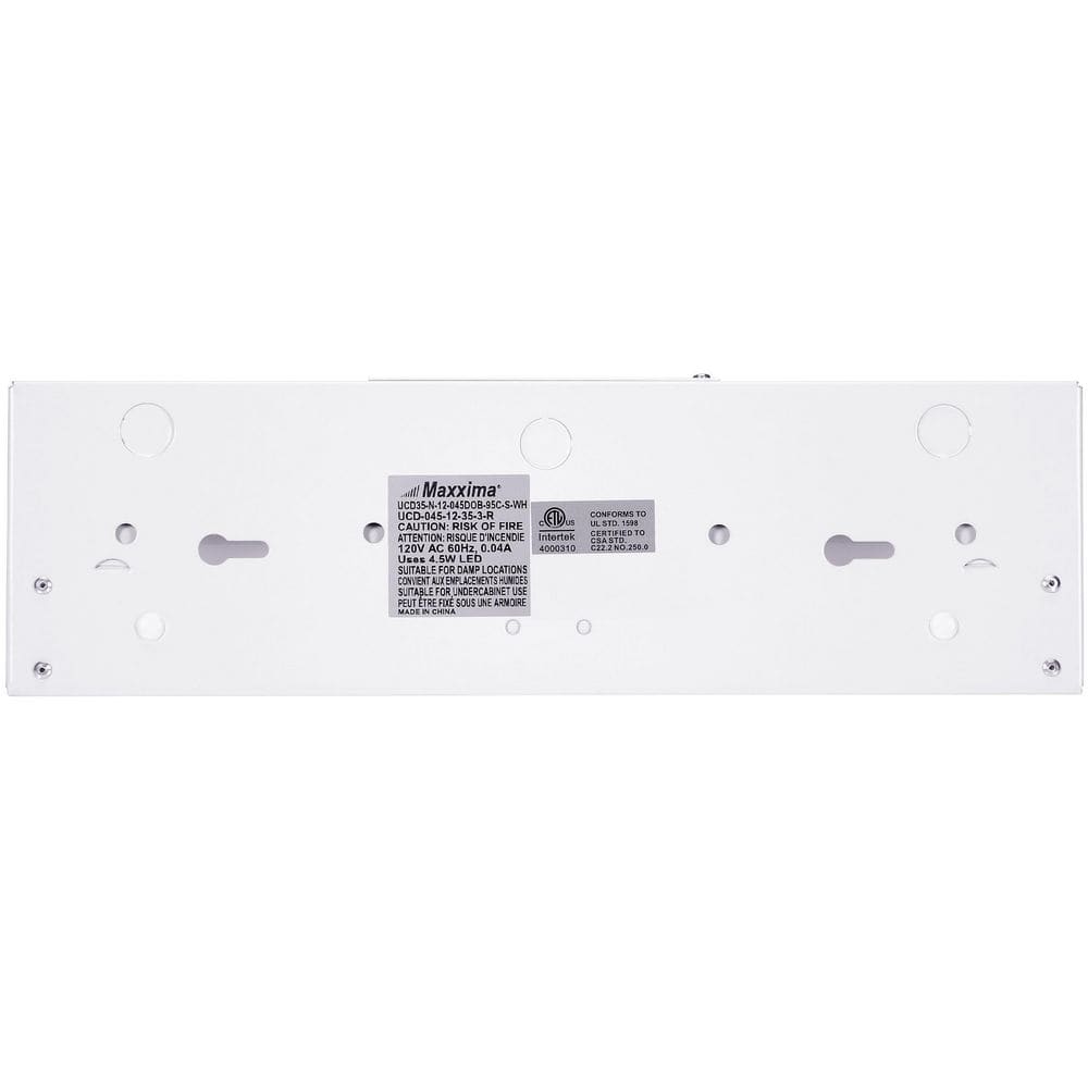 12" White Gloss LED Under Cabinet Light with Color Changing