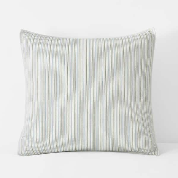 The Company Store Company Cotton Summer Palm Coverlet Multi Striped Cotton Euro Sham