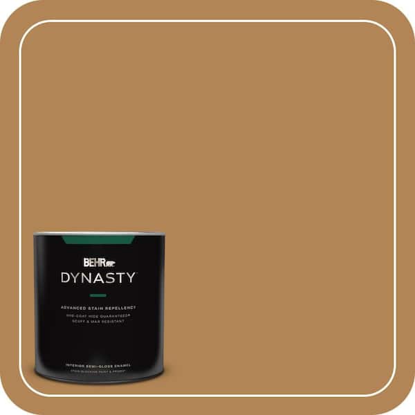 BEHR DYNASTY 1 qt. #S290-6 Golden Rice Semi-Gloss Enamel Interior Stain-Blocking Paint and Primer