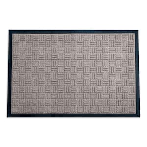 Indoor Outdoor Doormat Beige 24 in. x 36 in. Checker Floor Mat