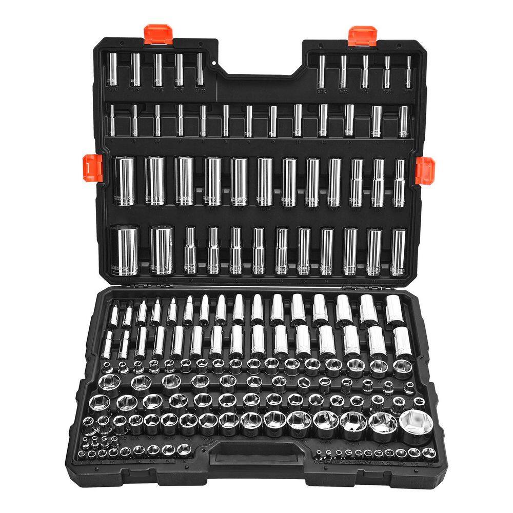 Socket Set, 163 Pieces, 3/8 & 1/4 & 1/2 in. Drive Socket Tool Set, SAE and Metric, Deep and Standard, Mechanic Tool Kit price history on PriceWatchPro