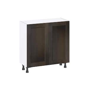 Lincoln Chestnut Solid Wood Assembled Shallow Base Kitchen Cabinet (33 in. W X 34.5 in. H X 14 in. D)