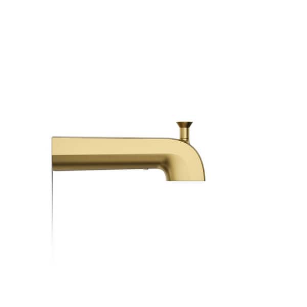 KOHLER Pitch Wall-mount diverter bath spout in Vibrant Brushed Moderne Brass