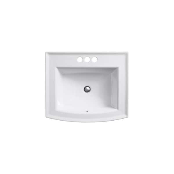 Kohler sale K-2356-8-58 Vitreous china Drop-In Rectangular Bathroom Sink, 25.5 x 21.5