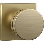 Solid Brass Satin Brass Dummy Door Knob Single