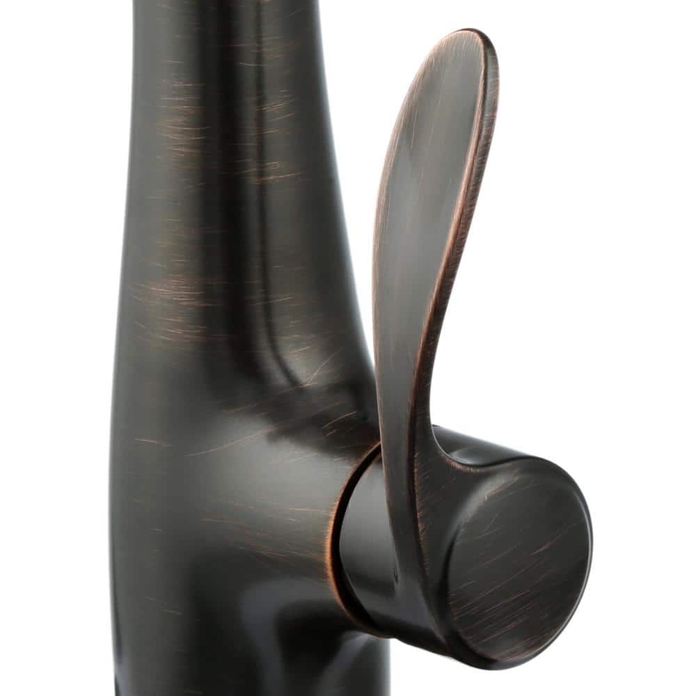 Oil-Rubbed Bronze Pull-Down Kitchen Faucet with Spray