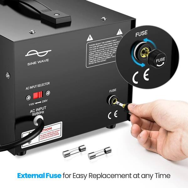 Yichuhaoxi 3000 Watt Voltage Converter Transformer Circuit Breaker