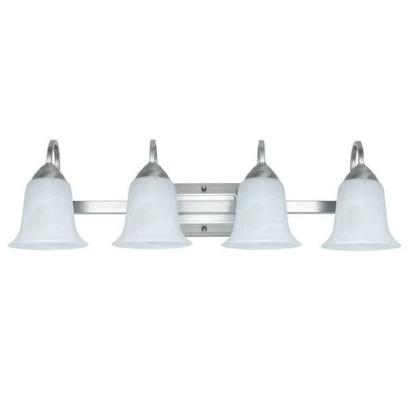 Feit Electric 4-Light 34-Watt Brushed Nickel LED Vanity Fixture (4-Pack)