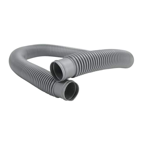 Northlight 3 ft. x 1.25 in. Gray Heavy-Duty Pool Filter Connect Hose