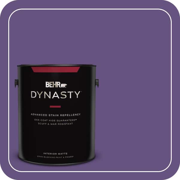 BEHR DYNASTY 1 gal. Home Decorators Collection #HDC-MD-25 Virtual Violet Matte Interior Stain-Blocking Paint & Primer