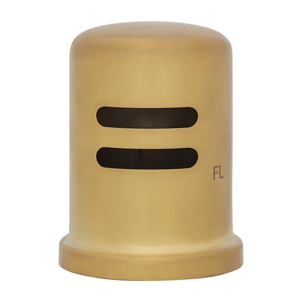Westbrass D201-01 1-5/8 x 2-1/4 Soild Air Gap Cap Only, Non-Skirted, 1-Pack, Polished Brass