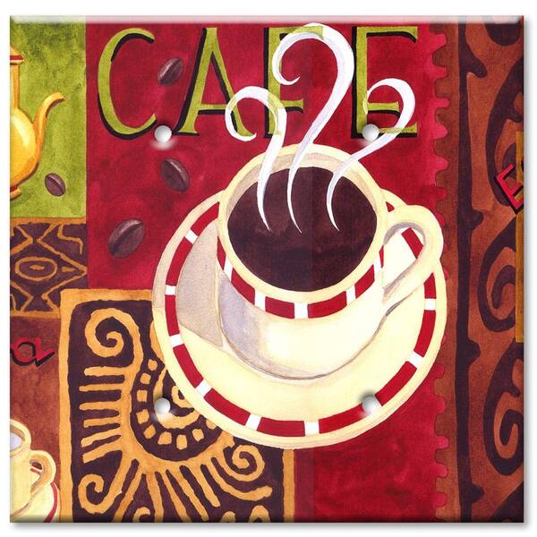Art Plates Coffee Cafe 2 Blank Wall Plate