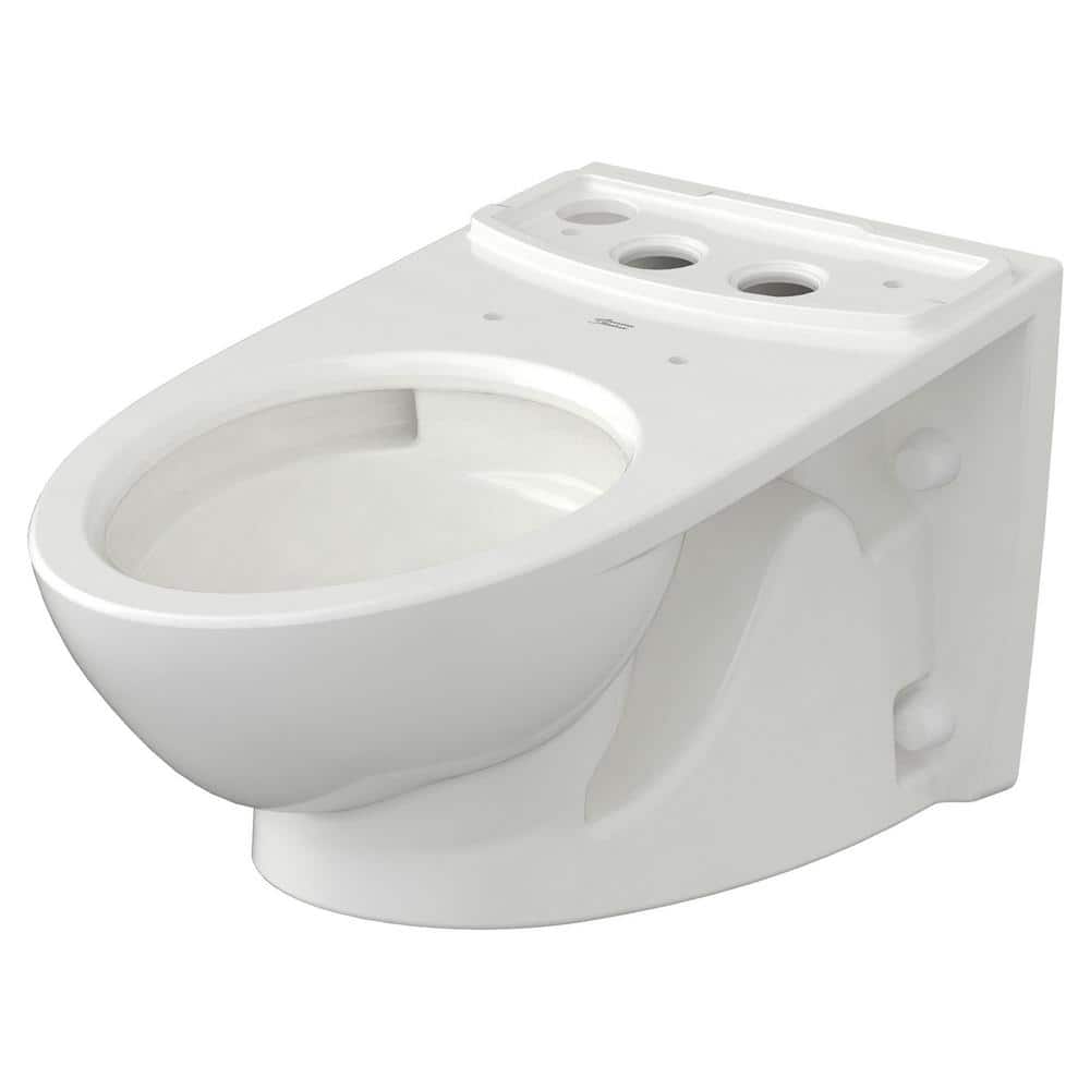 White Elongated Wall Mounted Dual Flush Toilet Bowl