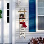 42 in. H Wooden Christmas Snowman Porch Sign