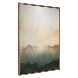 Sylvie Green Mountain Abstract I Framed Canvas by Amy Lighthall (Set of 1) Abstract Art Print 31.49 in. x 42.00 in.