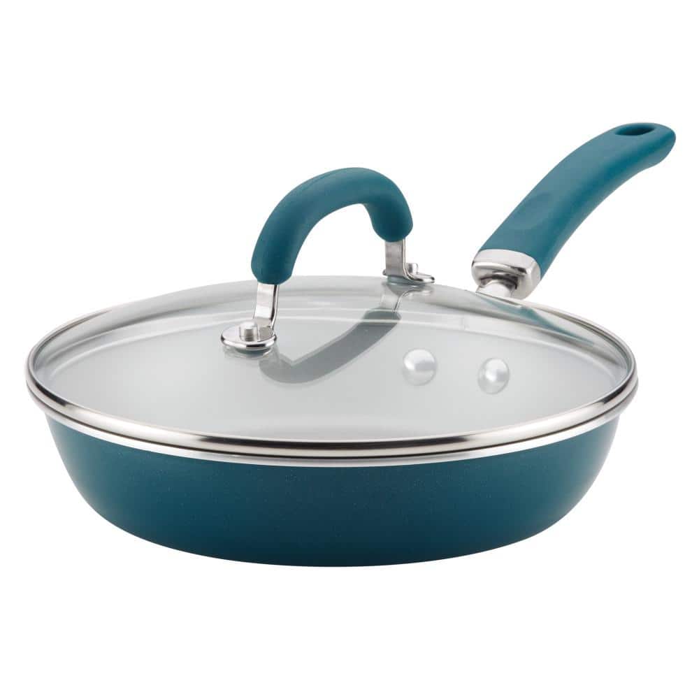 Create Delicious 9.5 in. Aluminum Nonstick Deep Skillet, with lid, Teal Shimmer price history on PriceWatchPro