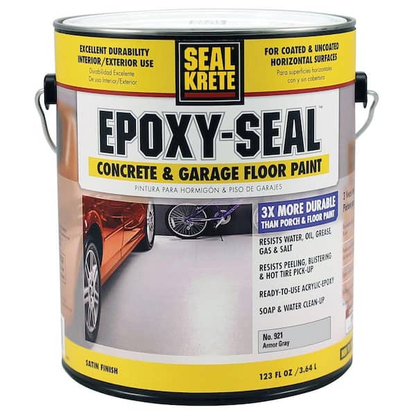 Seal-Krete Epoxy Seal Armor Gray No.921 1 gal. Concrete and Garage Floor Paint