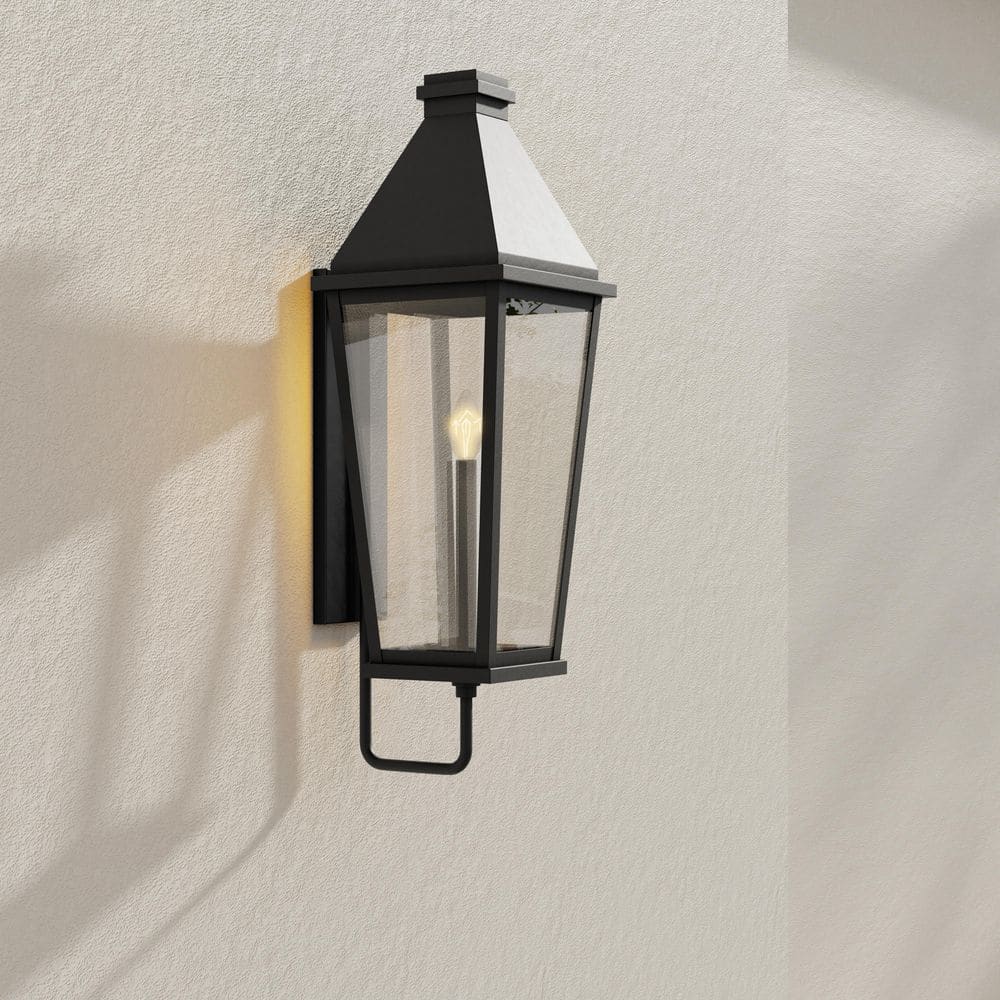 Progress Lighting 1-Light Textured Black Outdoor Lantern Richmond