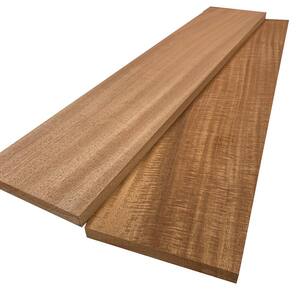 1 in. x 8 in. x 6 ft. African Mahogany S4S Board (2-Pack)