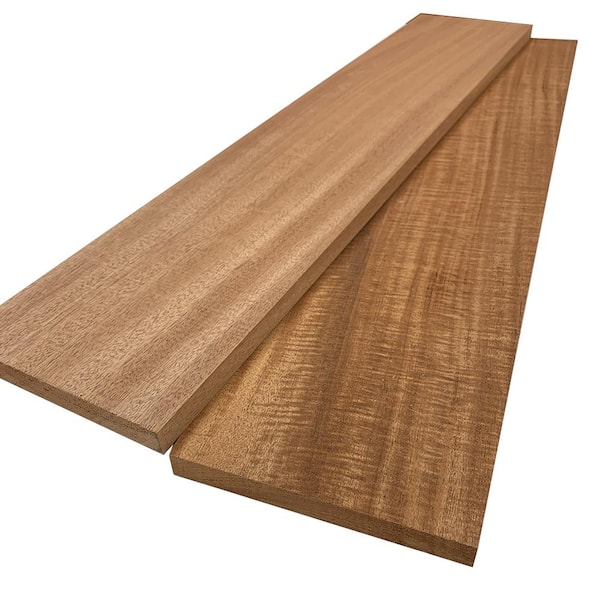 Swaner Hardwood 1 In. X 8 In. X 6 Ft. African Mahogany S4S Board (2 ...