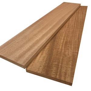 1 in. x 8 in. x 8 ft. African Mahogany S4S Board (2-Pack)