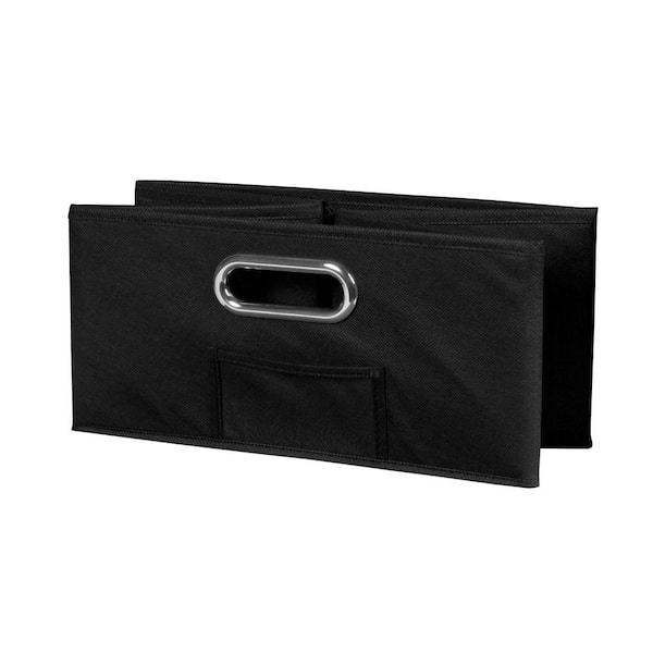 NICHE Cubo Foldable Fabric Storage Bins, Black, Set of 12