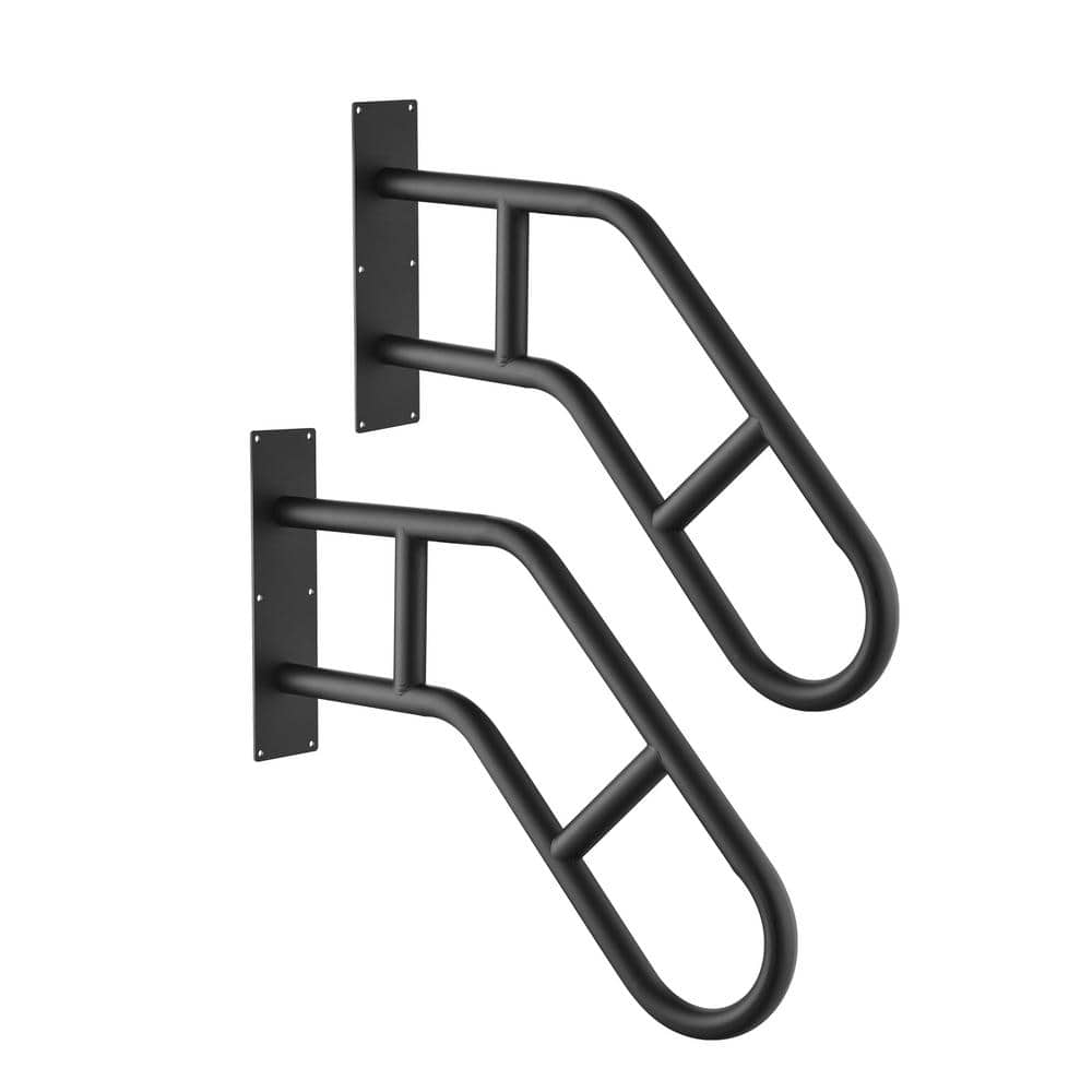2-Packs 23.62 in. Outdoor Wall Mount Safety Hand Rails for Elderly, Porch R